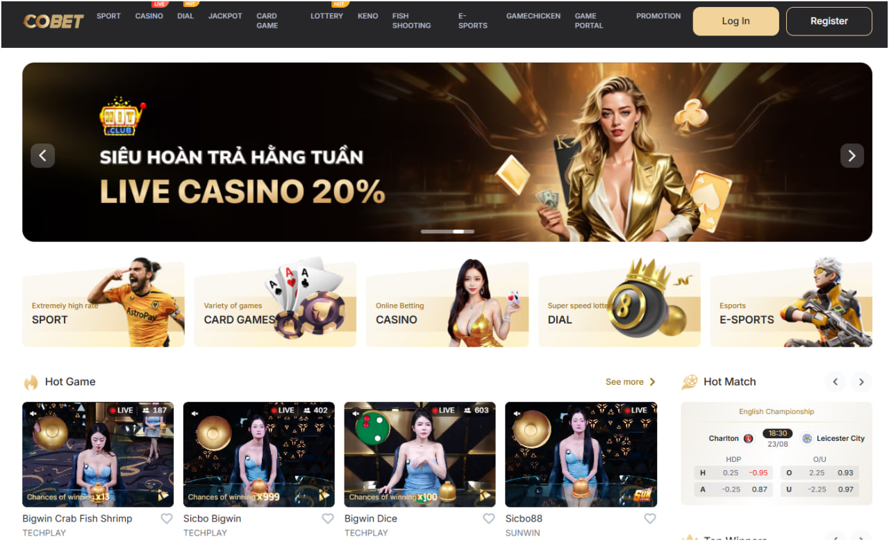 COBET Vietnam Casino | High-Quality Betting Online